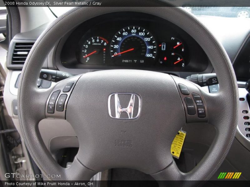 Silver Pearl Metallic / Gray 2008 Honda Odyssey EX
