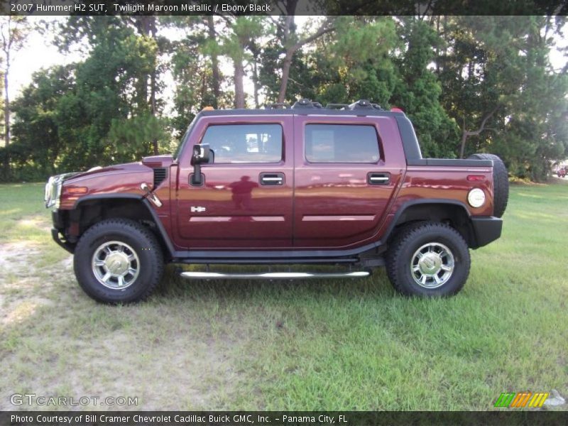 Twilight Maroon Metallic / Ebony Black 2007 Hummer H2 SUT