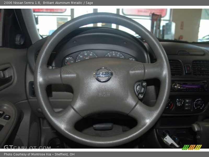 Brilliant Aluminum Metallic / Sage 2006 Nissan Sentra 1.8