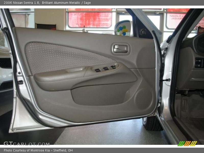 Brilliant Aluminum Metallic / Sage 2006 Nissan Sentra 1.8