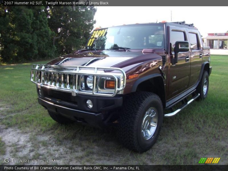 Twilight Maroon Metallic / Ebony Black 2007 Hummer H2 SUT