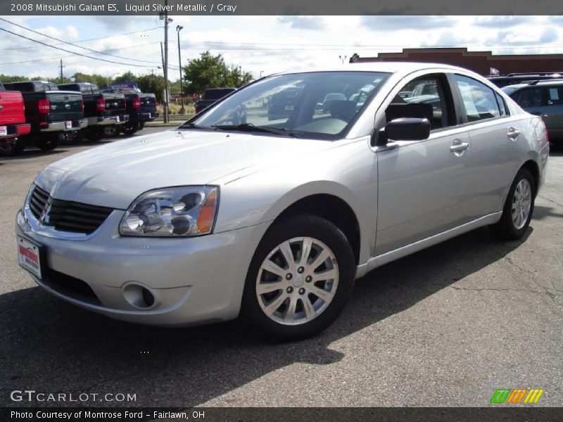 Liquid Silver Metallic / Gray 2008 Mitsubishi Galant ES