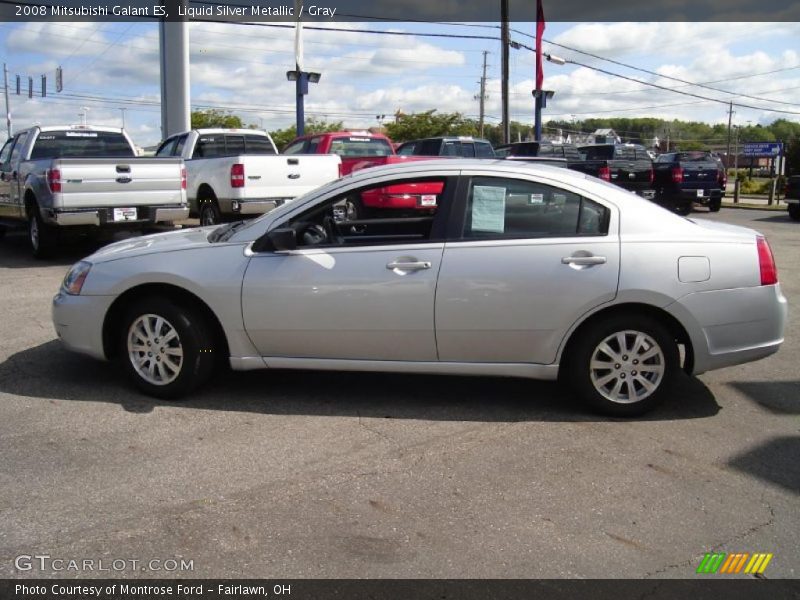 Liquid Silver Metallic / Gray 2008 Mitsubishi Galant ES