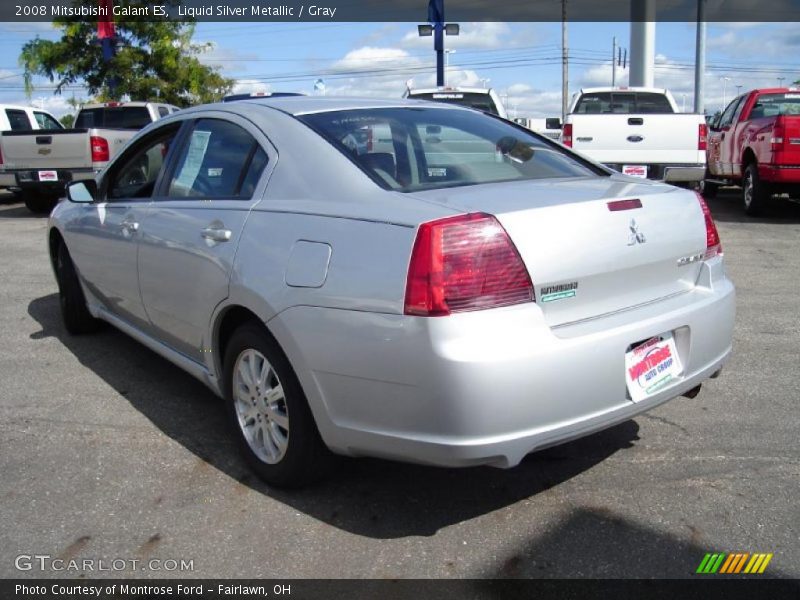 Liquid Silver Metallic / Gray 2008 Mitsubishi Galant ES