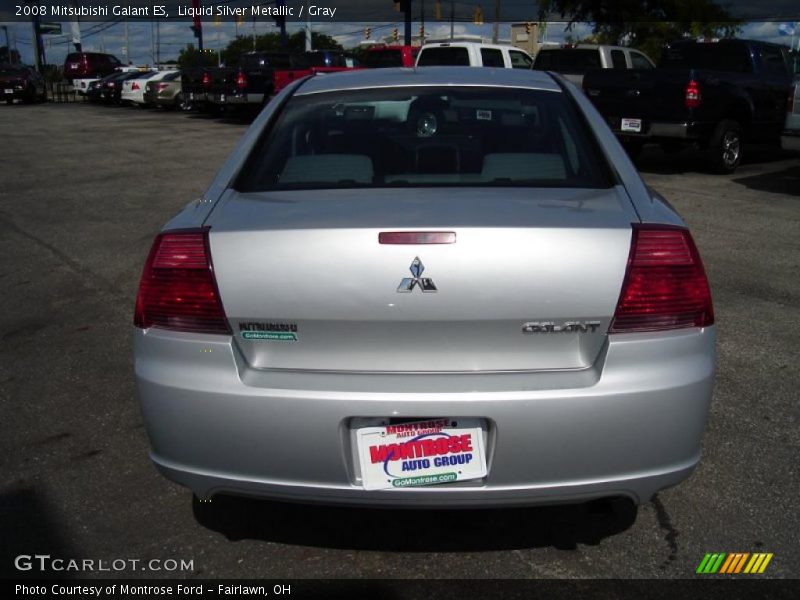 Liquid Silver Metallic / Gray 2008 Mitsubishi Galant ES