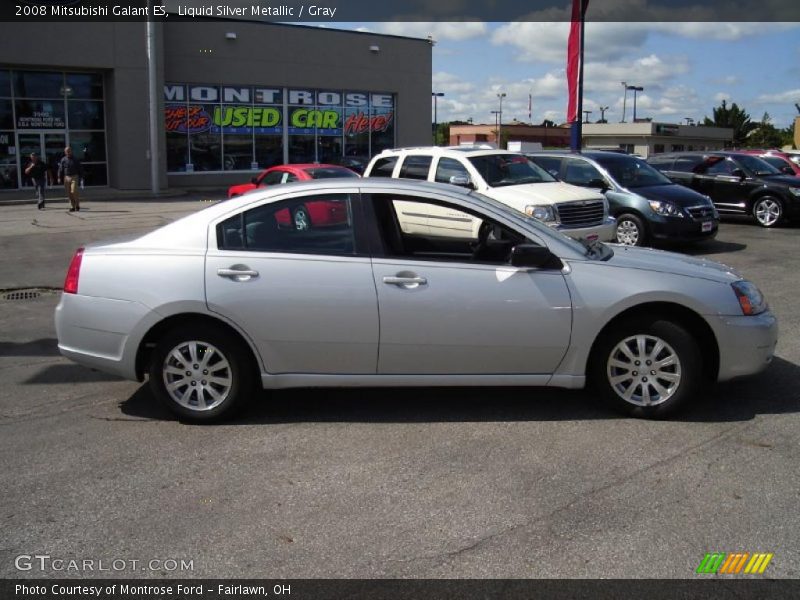 Liquid Silver Metallic / Gray 2008 Mitsubishi Galant ES