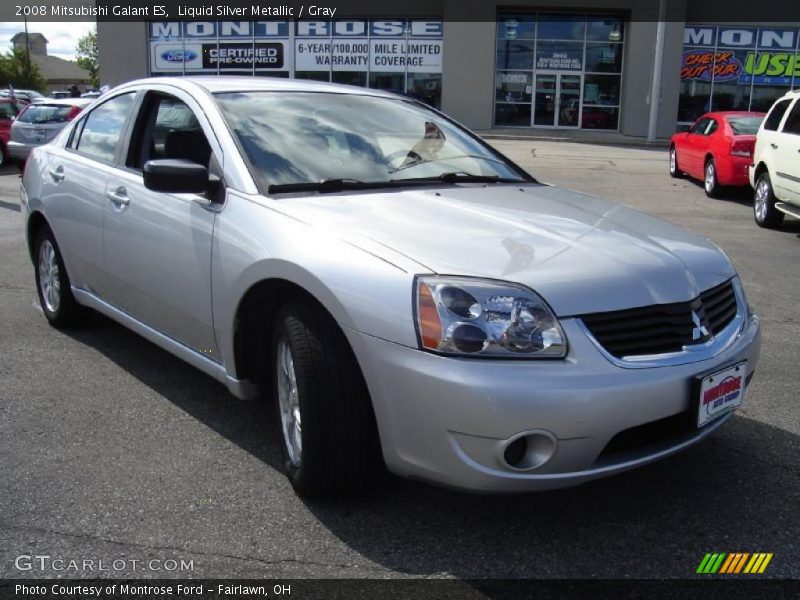 Liquid Silver Metallic / Gray 2008 Mitsubishi Galant ES