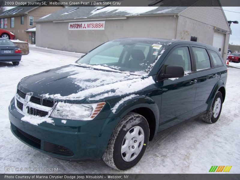 Melbourne Green Pearl / Dark Slate Gray 2009 Dodge Journey SE