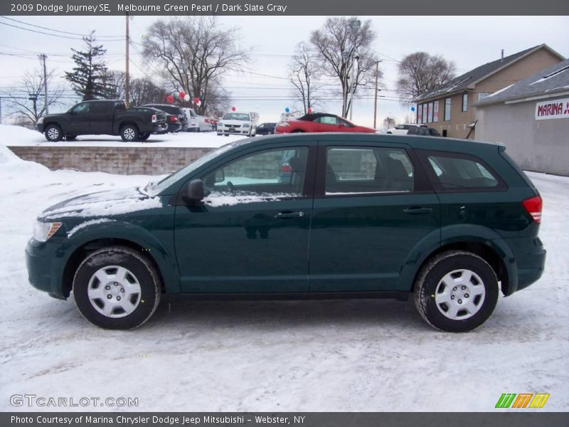 Melbourne Green Pearl / Dark Slate Gray 2009 Dodge Journey SE