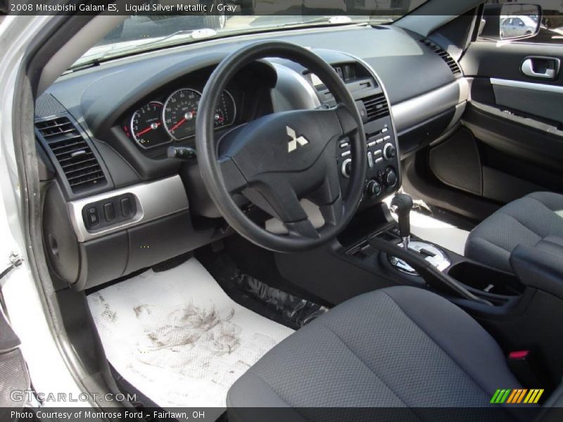 Liquid Silver Metallic / Gray 2008 Mitsubishi Galant ES