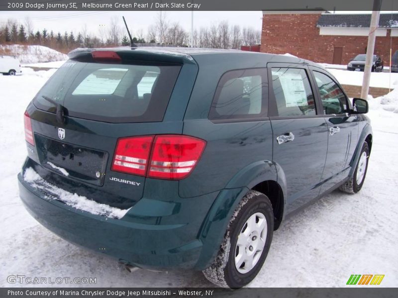 Melbourne Green Pearl / Dark Slate Gray 2009 Dodge Journey SE