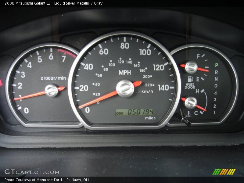 Liquid Silver Metallic / Gray 2008 Mitsubishi Galant ES