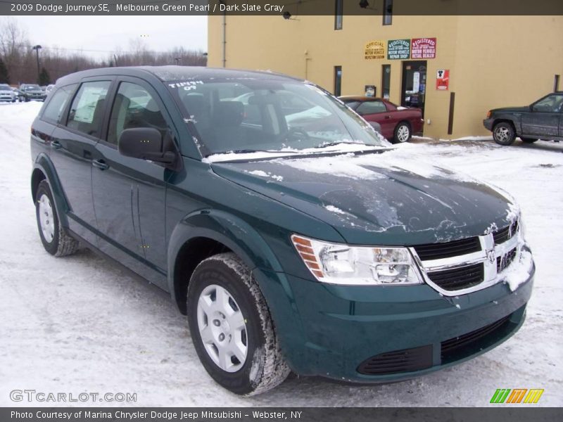 Melbourne Green Pearl / Dark Slate Gray 2009 Dodge Journey SE