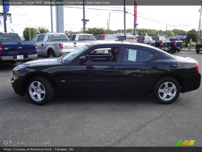 Brilliant Black Crystal Pearl / Dark Slate Gray 2010 Dodge Charger SXT