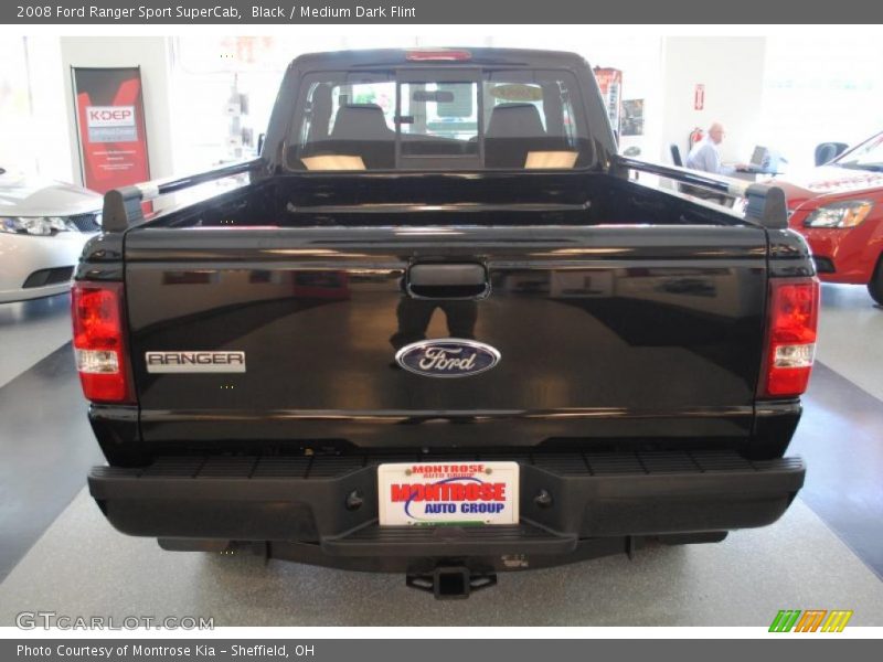Black / Medium Dark Flint 2008 Ford Ranger Sport SuperCab