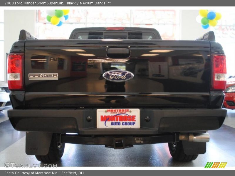 Black / Medium Dark Flint 2008 Ford Ranger Sport SuperCab