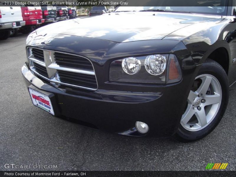 Brilliant Black Crystal Pearl / Dark Slate Gray 2010 Dodge Charger SXT