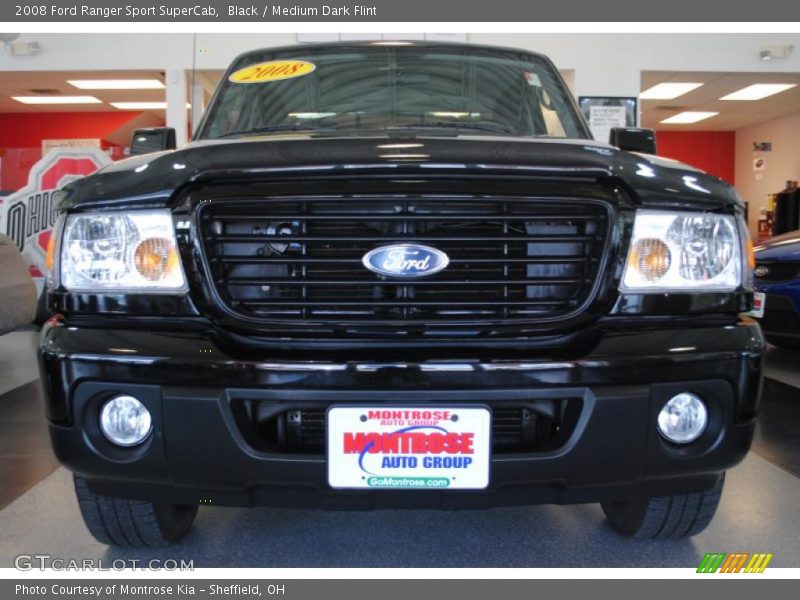 Black / Medium Dark Flint 2008 Ford Ranger Sport SuperCab