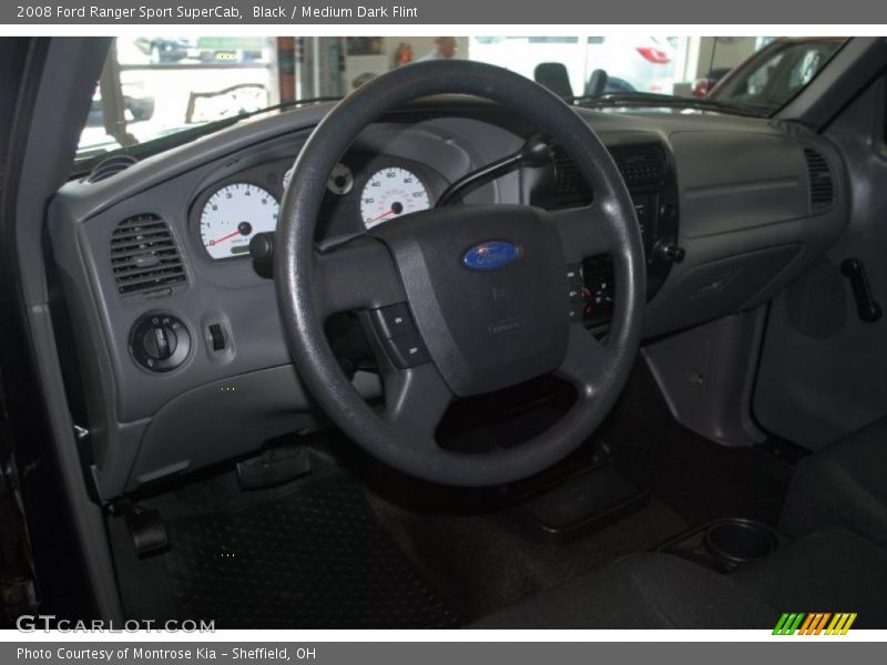 Black / Medium Dark Flint 2008 Ford Ranger Sport SuperCab