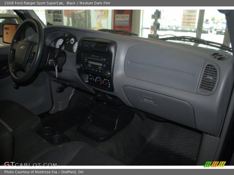 Black / Medium Dark Flint 2008 Ford Ranger Sport SuperCab
