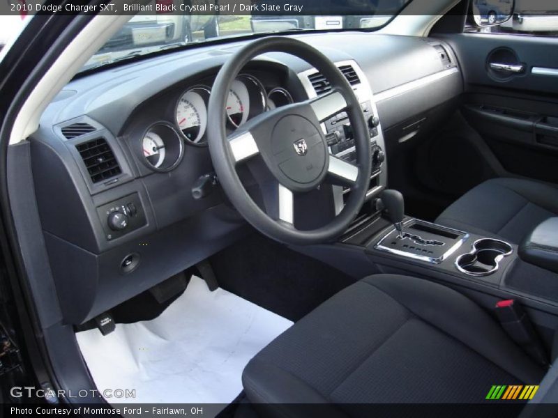 Brilliant Black Crystal Pearl / Dark Slate Gray 2010 Dodge Charger SXT