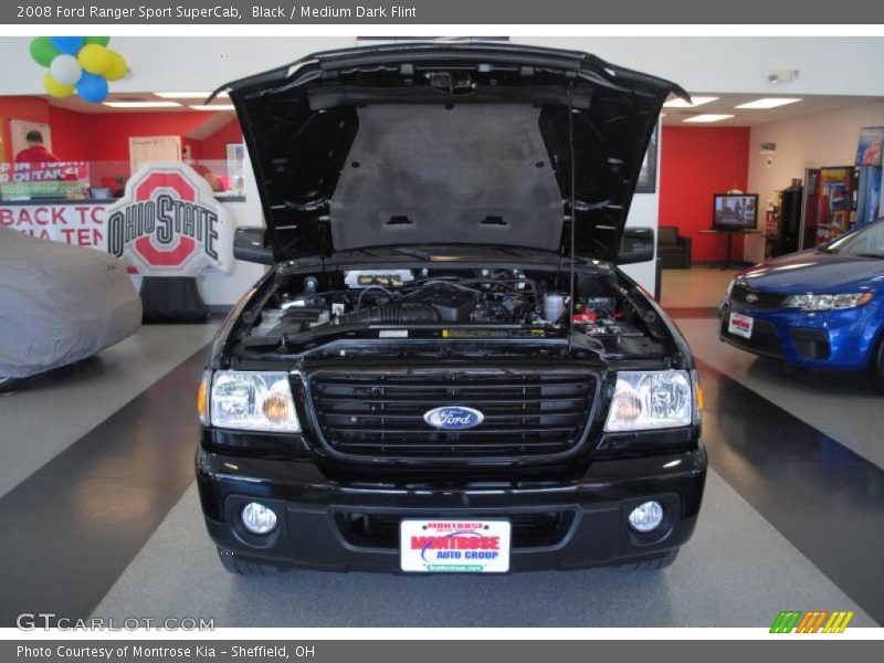 Black / Medium Dark Flint 2008 Ford Ranger Sport SuperCab