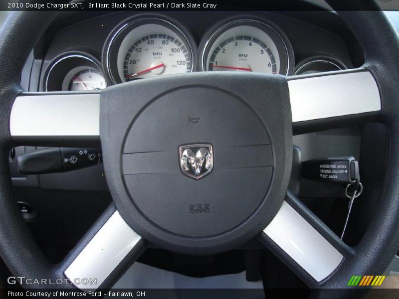 Brilliant Black Crystal Pearl / Dark Slate Gray 2010 Dodge Charger SXT