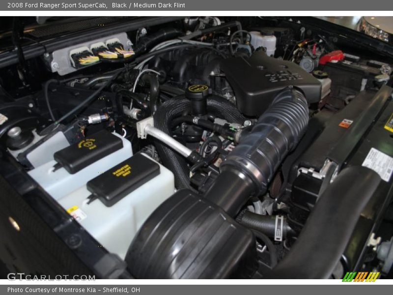 Black / Medium Dark Flint 2008 Ford Ranger Sport SuperCab