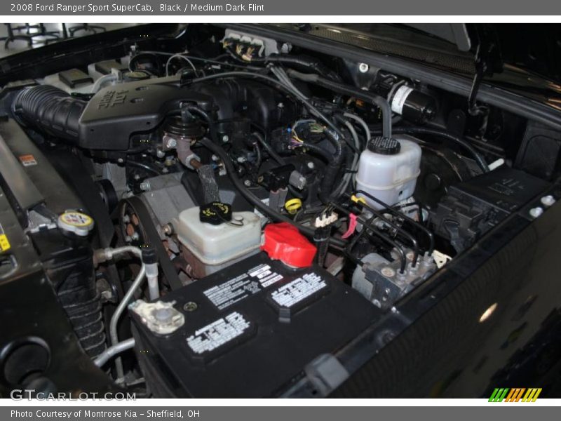 Black / Medium Dark Flint 2008 Ford Ranger Sport SuperCab