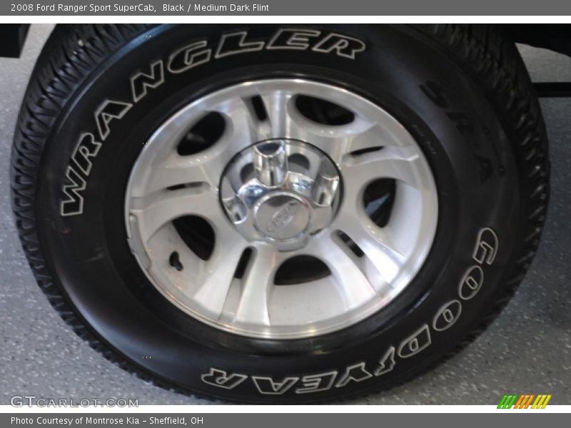 Black / Medium Dark Flint 2008 Ford Ranger Sport SuperCab