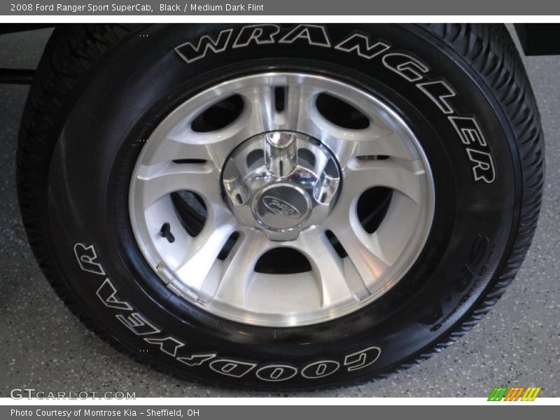 Black / Medium Dark Flint 2008 Ford Ranger Sport SuperCab