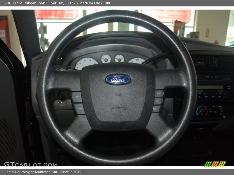 Black / Medium Dark Flint 2008 Ford Ranger Sport SuperCab