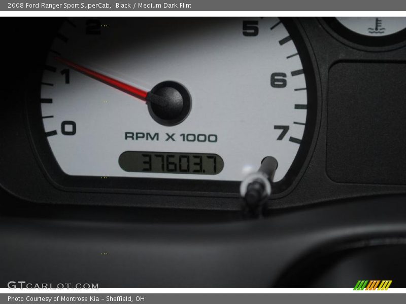 Black / Medium Dark Flint 2008 Ford Ranger Sport SuperCab