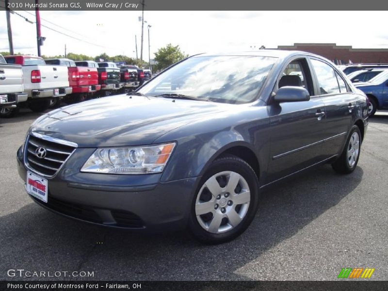 Willow Gray / Gray 2010 Hyundai Sonata GLS