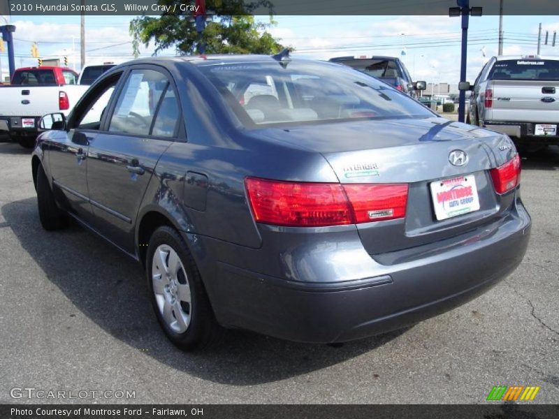 Willow Gray / Gray 2010 Hyundai Sonata GLS