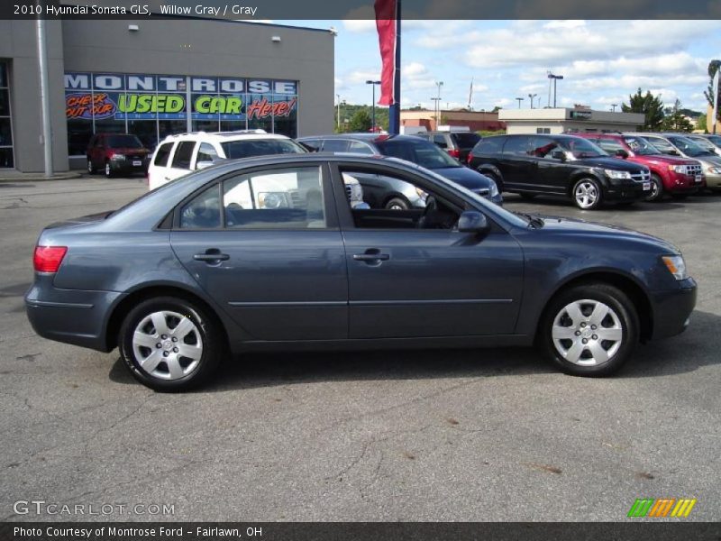 Willow Gray / Gray 2010 Hyundai Sonata GLS