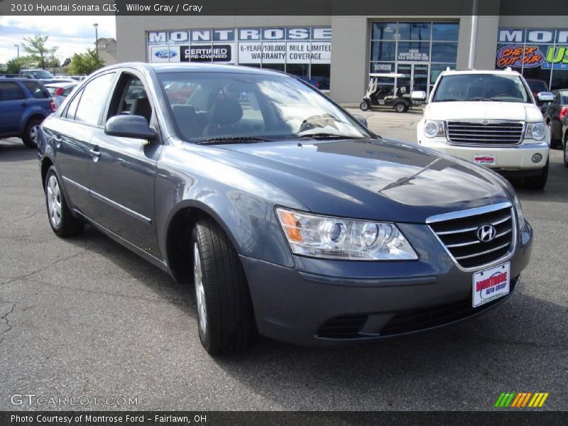 Willow Gray / Gray 2010 Hyundai Sonata GLS