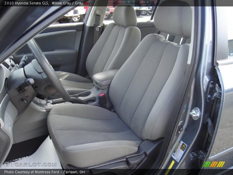 Willow Gray / Gray 2010 Hyundai Sonata GLS