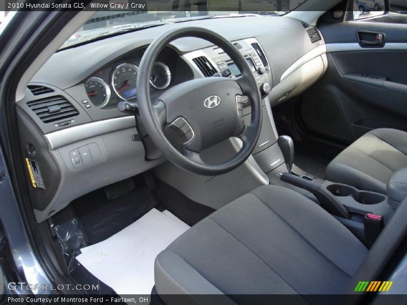 Willow Gray / Gray 2010 Hyundai Sonata GLS