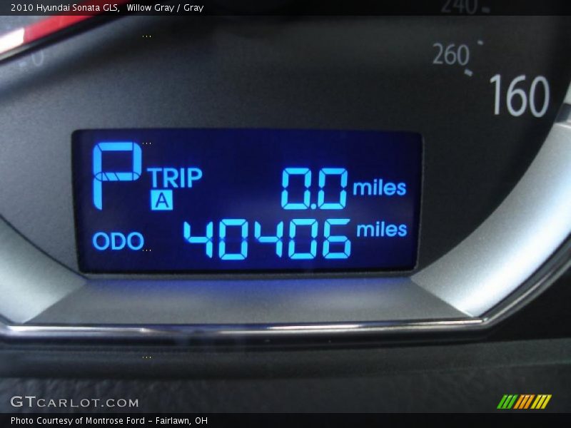 Willow Gray / Gray 2010 Hyundai Sonata GLS