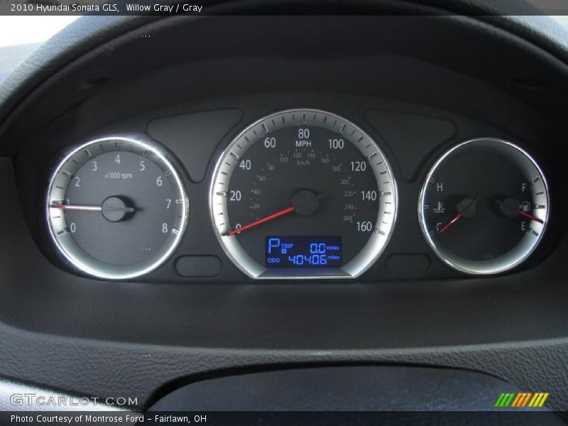 Willow Gray / Gray 2010 Hyundai Sonata GLS