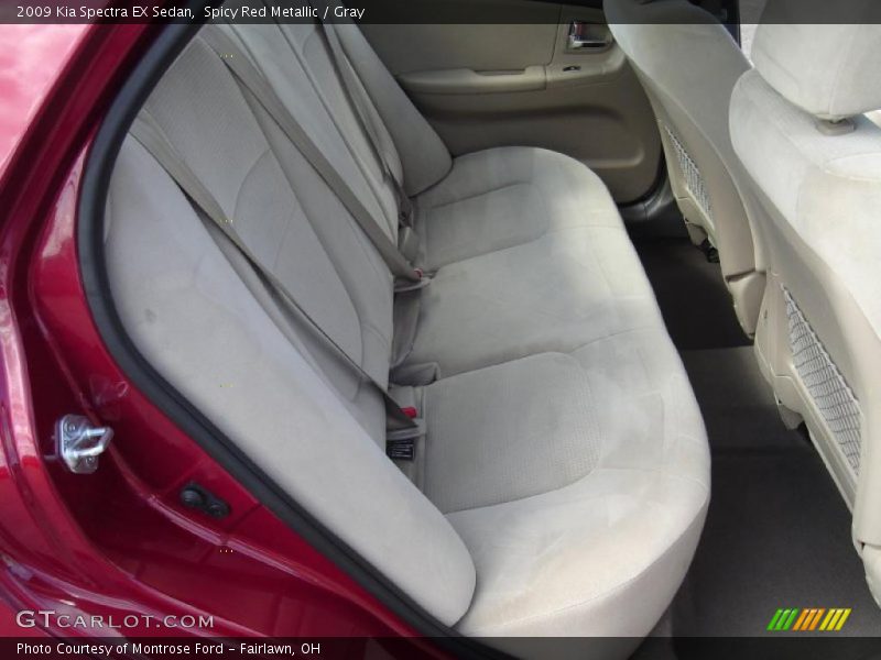 Spicy Red Metallic / Gray 2009 Kia Spectra EX Sedan