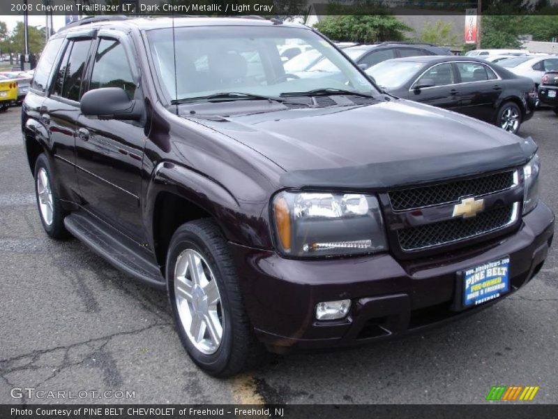 Dark Cherry Metallic / Light Gray 2008 Chevrolet TrailBlazer LT