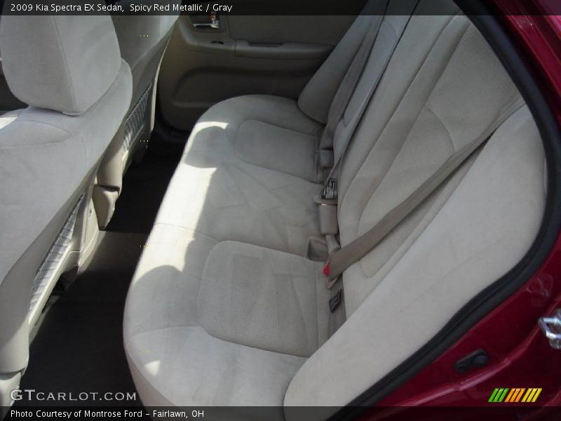 Spicy Red Metallic / Gray 2009 Kia Spectra EX Sedan