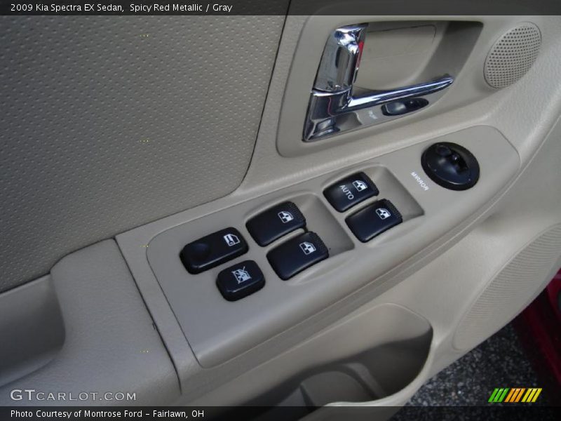 Spicy Red Metallic / Gray 2009 Kia Spectra EX Sedan