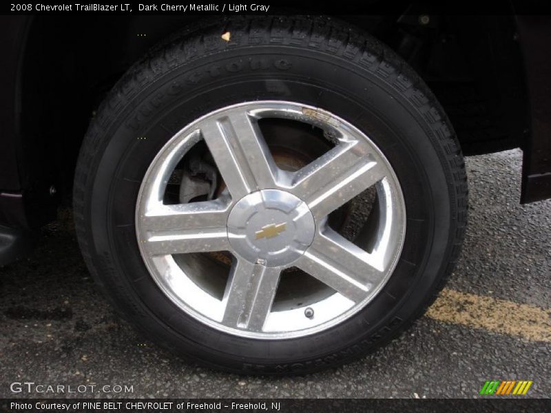 Dark Cherry Metallic / Light Gray 2008 Chevrolet TrailBlazer LT