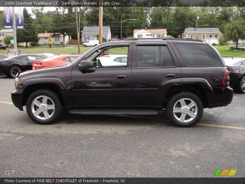 Dark Cherry Metallic / Light Gray 2008 Chevrolet TrailBlazer LT