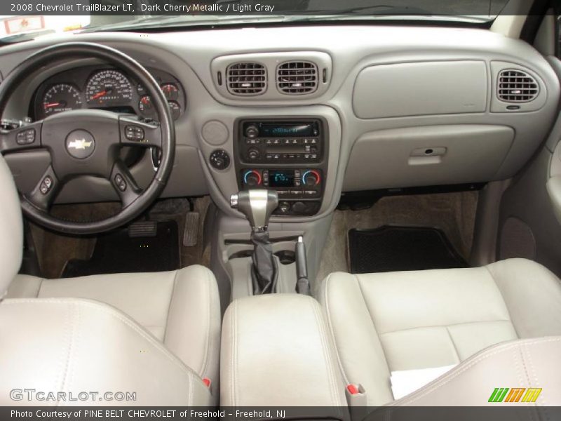Dark Cherry Metallic / Light Gray 2008 Chevrolet TrailBlazer LT