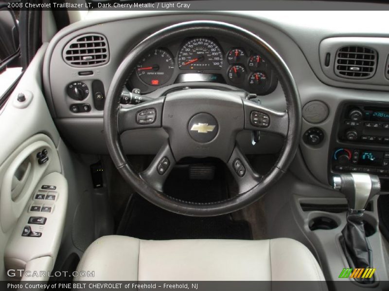 Dark Cherry Metallic / Light Gray 2008 Chevrolet TrailBlazer LT