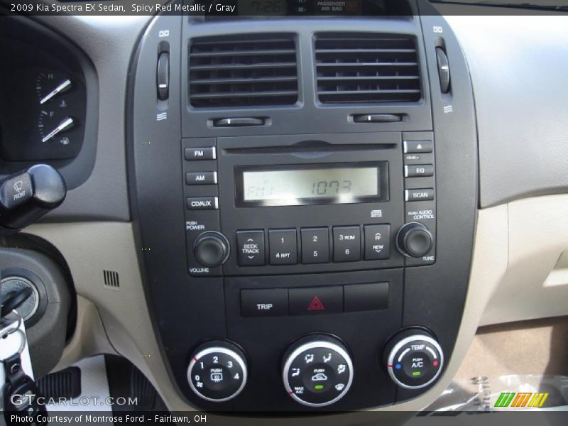 Spicy Red Metallic / Gray 2009 Kia Spectra EX Sedan